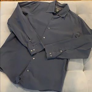 Banana Republic Stretch Classic L Dark Grey Blue